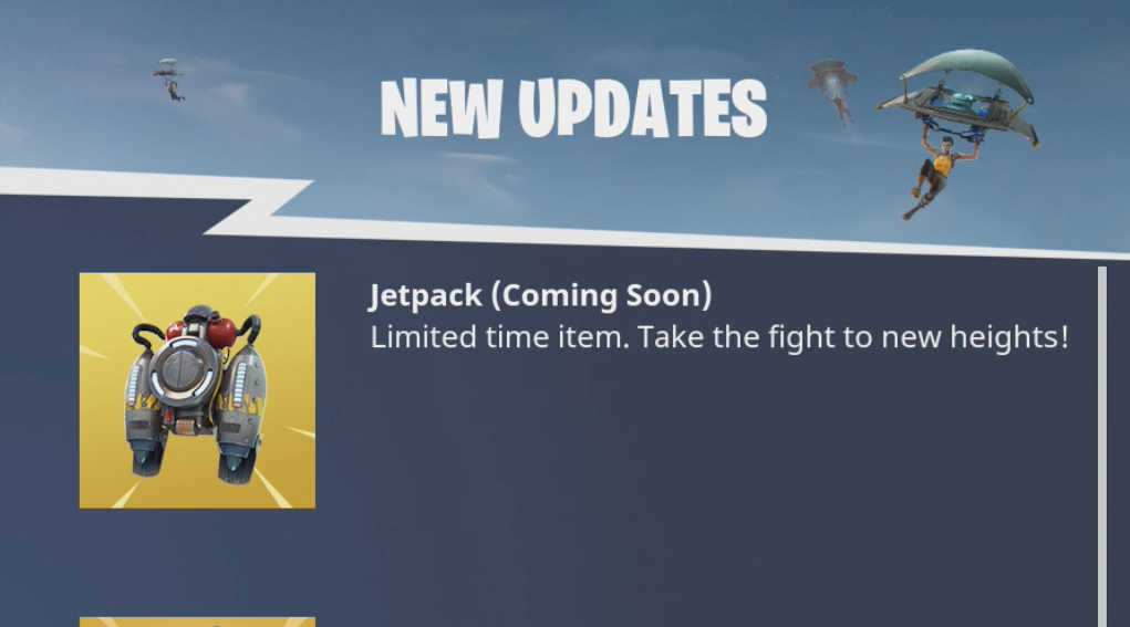 Fortnite Jetpack