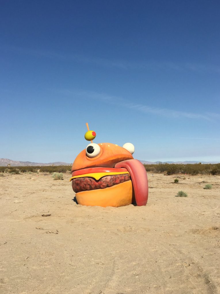 Vanished Fortnite Mascot, Durrr Burger, Turns Up In California Desert