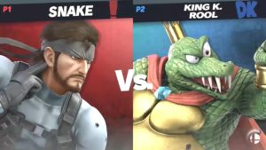 New Smash Bros. Gameplay Video Of King K Rool And Solid Snake