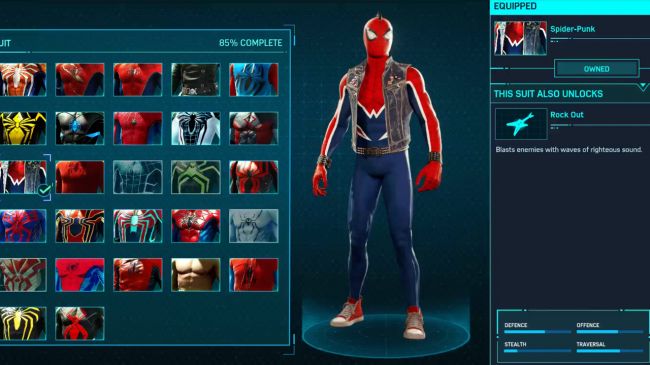 spider man ps 4 Spider-Punk Suit