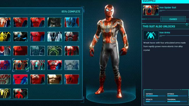 spider man ps 4 Iron Spider Suit