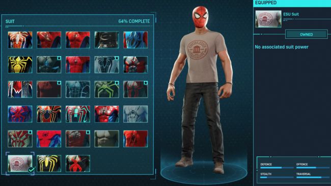 spider man ps 4 ESU Suit