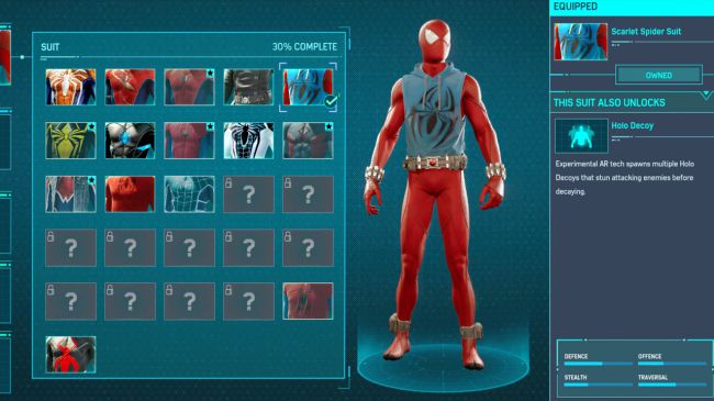 Spider man ps 4 Scarlet Spider Suit
