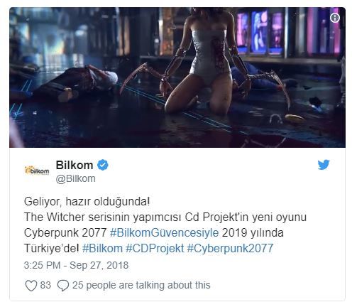 Cyberpunk 2077’s Turkish Publisher Tweets 2019 Release