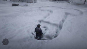 玩家在《碧血狂殺2》雪地畫巨龍　感謝 Rockstar 團隊！