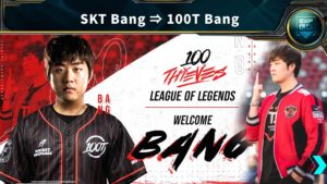 前SKT下路選手Bang宣佈，正式加入100T並效力兩年！