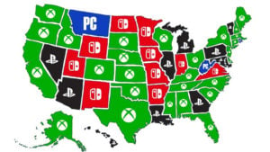 統計美國各州玩家最喜歡的遊戲平台 PC僅在 1 洲勝出