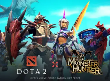 Dota 2》与《怪物猎人》的交叉游戏突然登场，并推出了拉塔洛斯龙骑士皮肤！